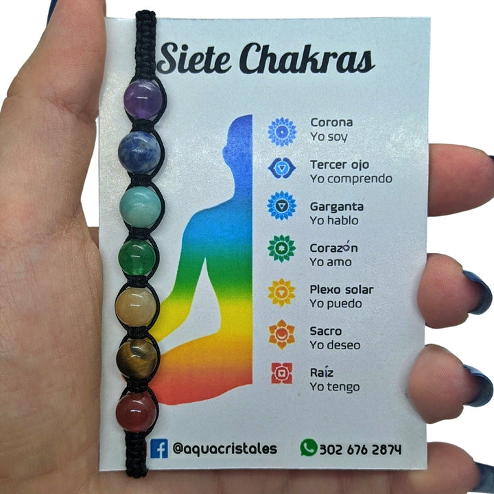 Pulsera 7 Chakras Piedras Naturales