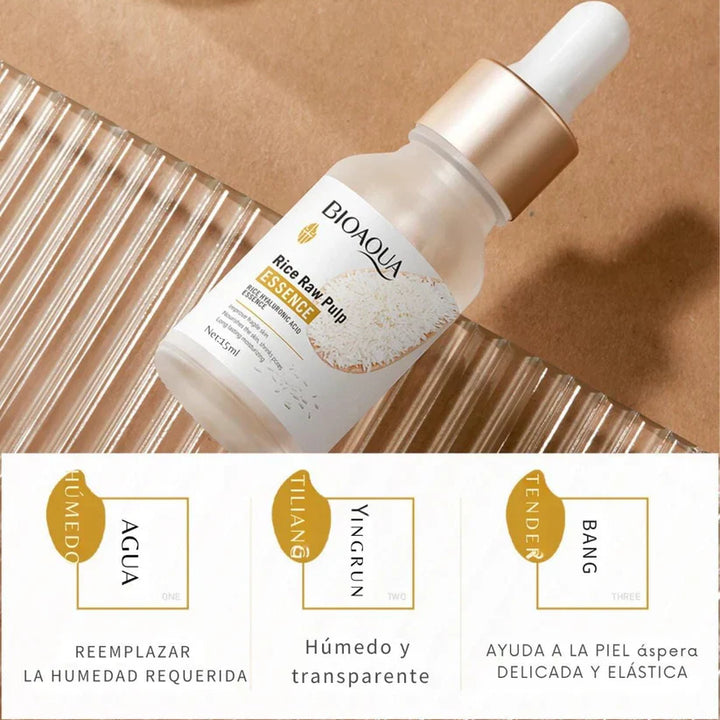 Serum de Arroz con Ácido Hialurónico 2X1 | BIOAQUA™