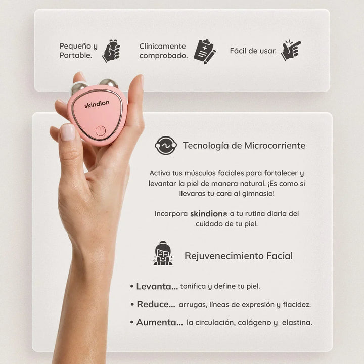 Dispositivo de Rejuvenecimiento Facial Skindion Rosa